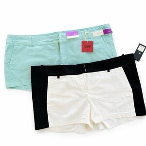 Mossimo Supply Co. Two-Pack Women’s Shorts — Mint & Black/White